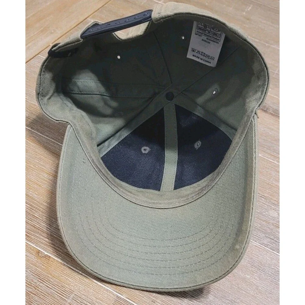 ANIMAL Snapback Hat Aged Green Brown Gray Cap